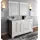 Fresca Windsor 60&#34; Matte White Traditional Double Sink Bathroom Cabinet w/Top &amp; Sinks