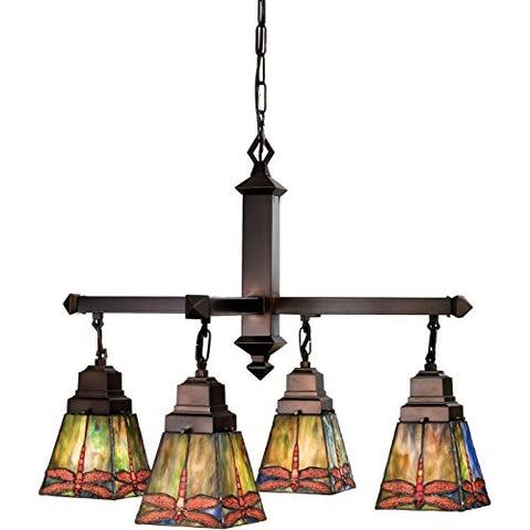 26InchW Prairie Dragonfly 4 LT Chandelier.609