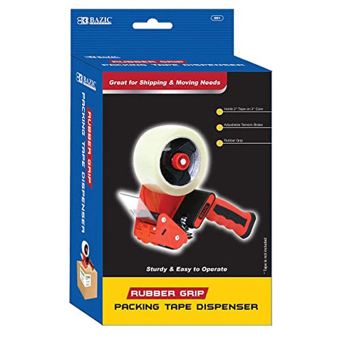 BAZIC Rubber Grip Premium Comfort Packing Tape Dispenser