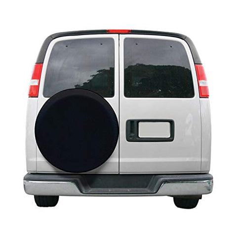 Classic Accessories Over Drive RV Universal Fit Spare Tire Cover, Wheels 26&#34; - 28&#34; Diameter, Black