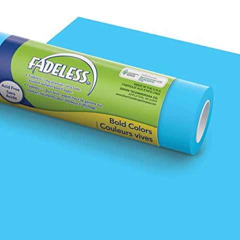 Fadeless Bulletin Board Paper, Fade-Resistant Paper for Classroom Decor, 24Ã¢â‚¬Â x 60Ã¢â‚¬â„¢, Lite Blue, 1 Roll