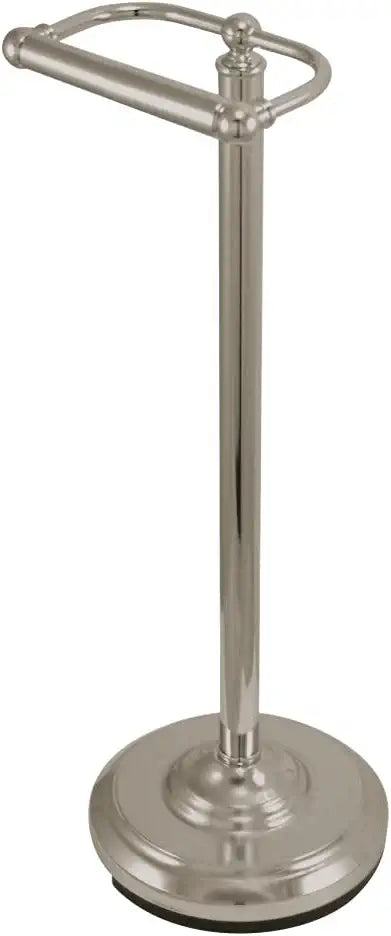 Kingston Brass CC2008 Classic Pedestal Paper Holder, Brushed Nickel,21-1/2&#34; Length
