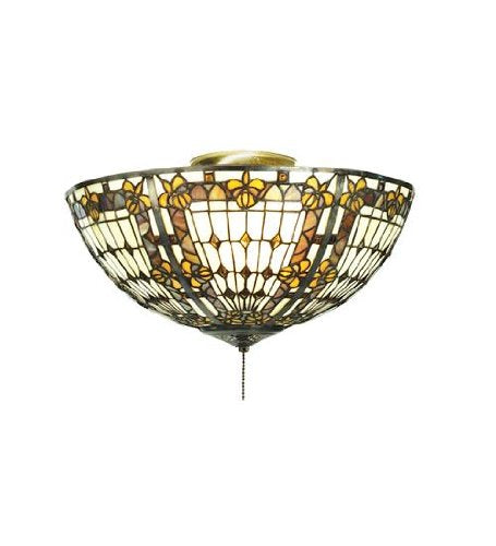 16InchW Fleur-de-lis Flushmount