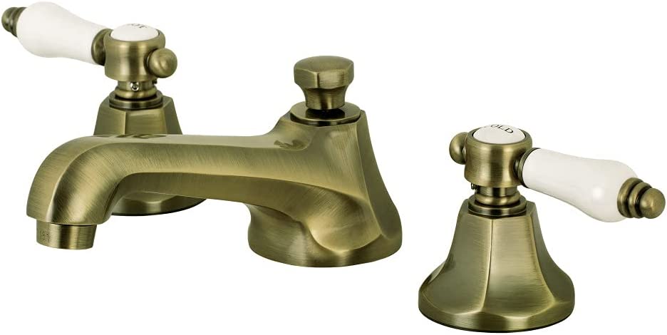 Kingston Brass KS4463BPL Bel-Air 8&#34; Widespread Bathroom Faucet, Antique Brass