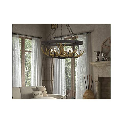 Angelo 60W X 5 Metal Antler Chandelier