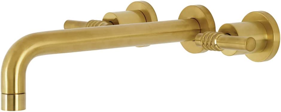 Kingston Brass KS8027ML Milano Tub Faucet, Brushed Brass