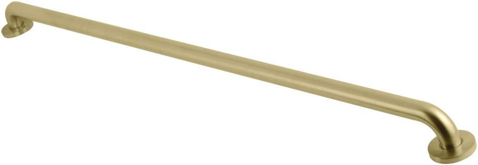 Kingston Brass DR514487 Meridian 48&#34; Grab Bar, 1-1/4&#34; Diameter, Brushed Brass