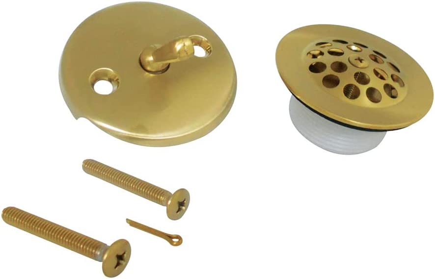 Kingston Brass DTL5305A7 Grid Tub Drain Kit, Brushed Brass