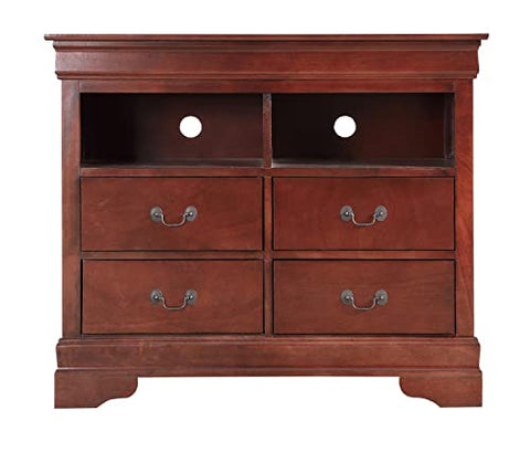 Louis Phillipe Cherry 4 Drawer Chest of Drawers (42 in L. X 18 in W. X 35 in H.)