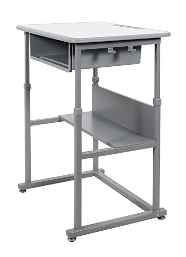 Student Desk - Manual Adjustable Desk - Black