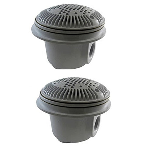 Hayward WG1048AVDGRPAK2 Dual Suction Dark Gray Outlet for Vinyl Pool-Set of 2