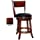 Boraam Palmetto Counter Height Swivel Stool, 24-Inch, Brandy