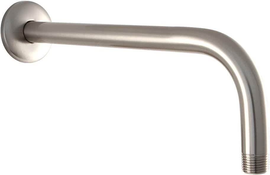 Kingston Brass K112A8 Claremont 12-Inch Shower Arm, Brushed Nickel