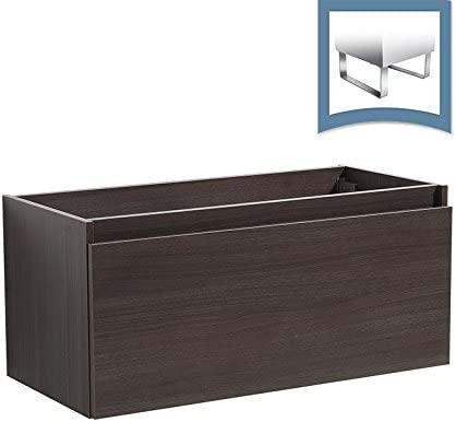 Fresca Mezzo 39" Gray Oak Modern Bathroom Cabinet