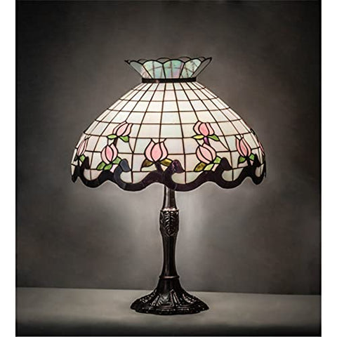 26 inches High Roseborder Table Lamp