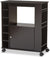 Baxton Studio Ontario Modern and Contemporary Wood Dry Bar and Wine Cabinet, Dark Brown