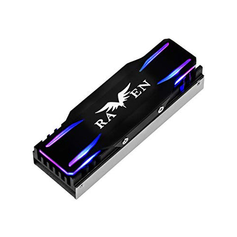 5V ARGB lighting SATA/NVMe NGFF/M.2 SSD aliminum heatsink cooling kit with high efficiency thermal pad