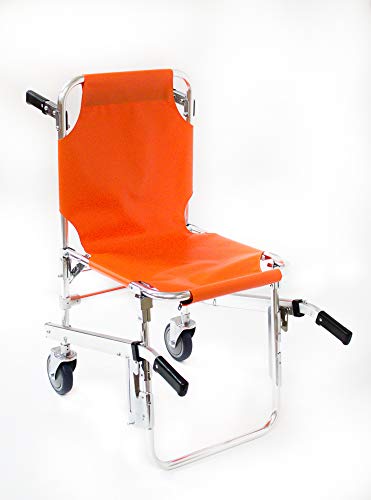 Kemp USA 36&#34; Orange, Metallic Silver, and Black Rescue and Emergency Accessories Chair Stretcher