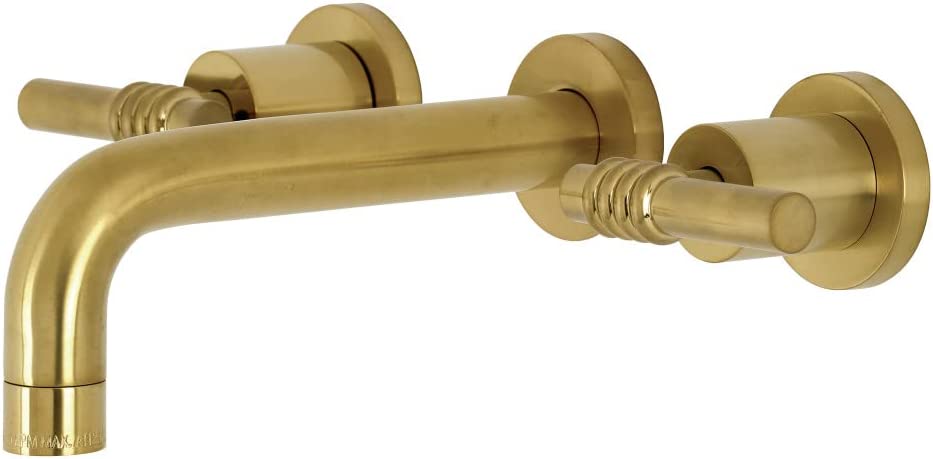 Kingston Brass KS8127ML Milano Bathroom Faucet, Brushed Brass