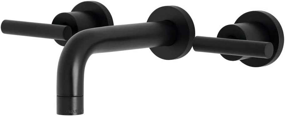 Kingston Brass KS8120CML Manhattan Bathroom Faucet, Matte Black