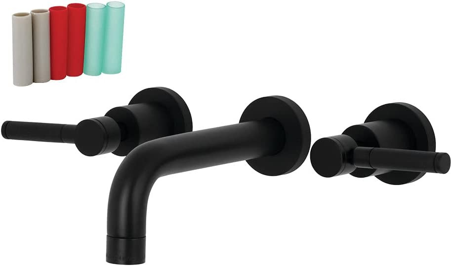 Kingston Brass KS8120DKL Kaiser Bathroom Faucet, Matte Black