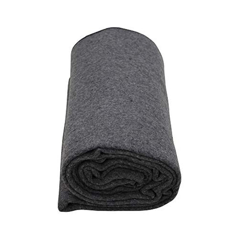 7.5-Inch Gray Multi-Purpose First Aid Kemp Wool and Synthetic Fiber Blanket