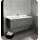 Fresca Lucera 48&#34; Gray Wall Hung Modern Bathroom Cabinet w/Top &amp; Undermount Sink