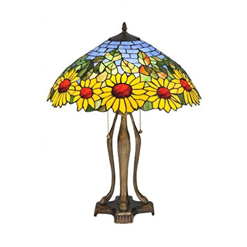 24 inches H Wild Sunflower Table Lamp
