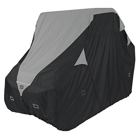 Classic Accessories QuadGear Black/Grey QuadGear UTV Deluxe Storage Cover (For Mid Sized 2 Passenger UTVs Up To 113&#34;L 60&#34;W 70&#34;H)