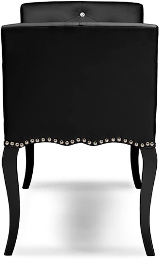 Baxton Studio Kristy Bench, One Size, Black