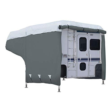 Classic Accessories Over Drive PolyPRO3 Deluxe Camper Cover, Fits 8&#39; - 10&#39; Campers (80-036-143101-00) , Grey