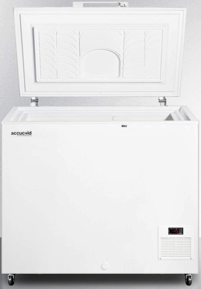 EL21LT 42&#34; AccuCold Commercial Chest Freezer with 8.1 cu. ft. Capacity Digital Thermostat Factory Installed Lock Casters and Manual Defrost in White