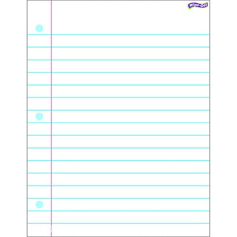 TREND enterprises, Inc. Notebook Paper Wipe-Off Chart, 17&#34; x 22&#34;