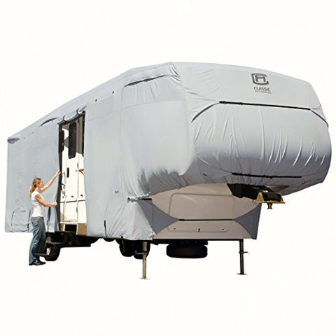 Classic Accessories Over Drive PermaPRO Extra Tall 5th Wheel Trailer Cover, Fits 37&#39; - 41&#39; RVs