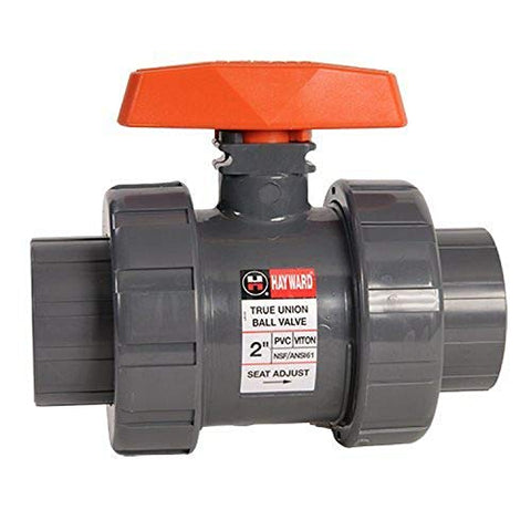 Hayward TB1400TE 4-Inch PVC TB Series Ball Valve with EPDM Seals and Threaded End Connection