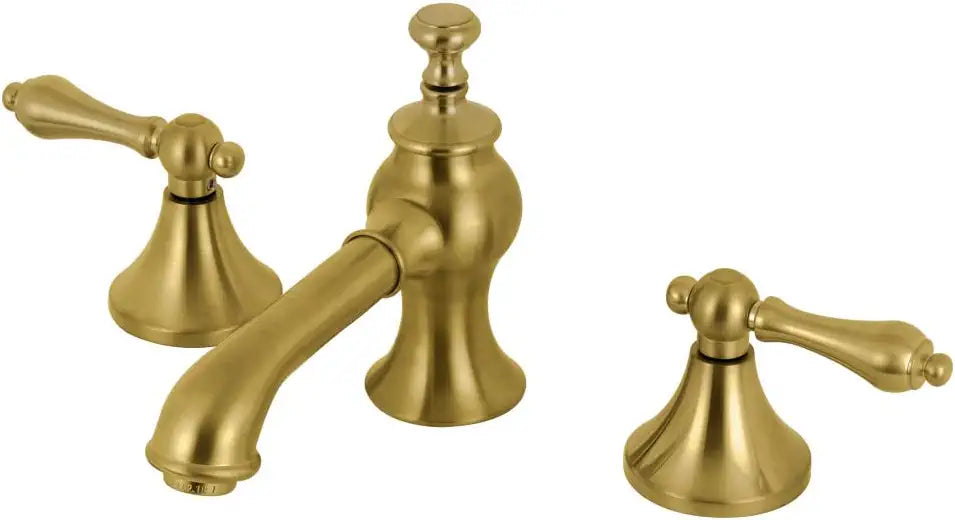 Kingston Brass KC7067AL Vintage 8 in. Widespread Bathroom Faucet, Brushed Brass