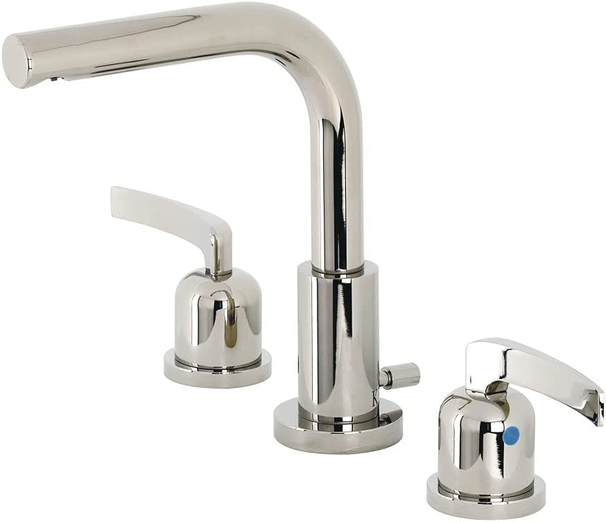 Kingston Brass FSC8959EFL Centurion Widespread Bathroom Faucet, 5-3/8 Inch in Spout Reach, Polished Nickel