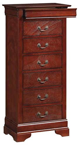 Louis Phillipe Cherry 7 Drawer Chest of Drawers (22 in L. X 16 in W. X 51 in H.)