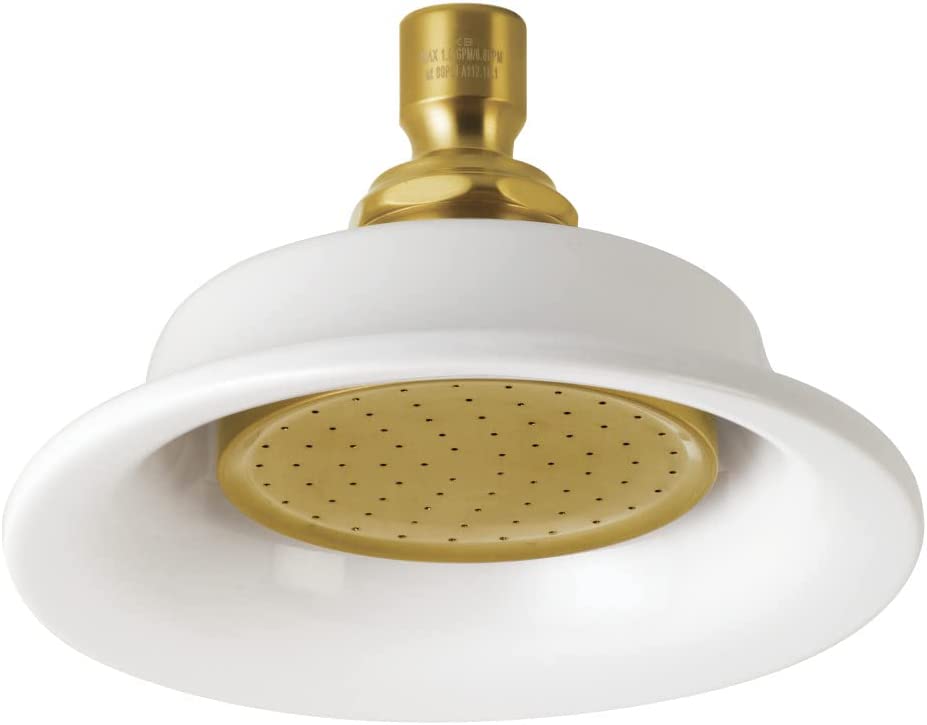 Kingston Brass P60SB Victorian Shower Head, Brushed Brass