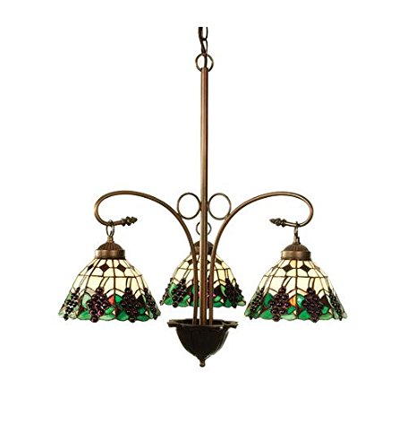 24InchW Meyda Grape 3 LT Chandelier