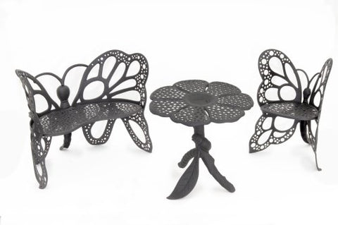 Butterfly Garden Set - black