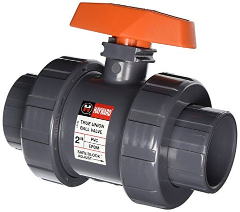 Hayward TB1200STE 2-Inch PVC TB Series Ball Valve with EPDM Seals and Socket/Threaded End Connection
