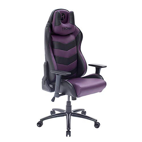 Techni Sport TS-61 Ergonomic High Back Racer Style Video Gaming Chair Purple/Black