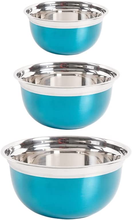 Oster Metallic Red 3-Piece Mixing Bowl Set (turquoise)
