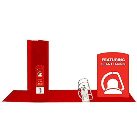 Bazic 3&#34; Red Binder