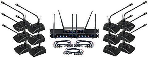 12 Channel UHF Digital Wireless  Conference System