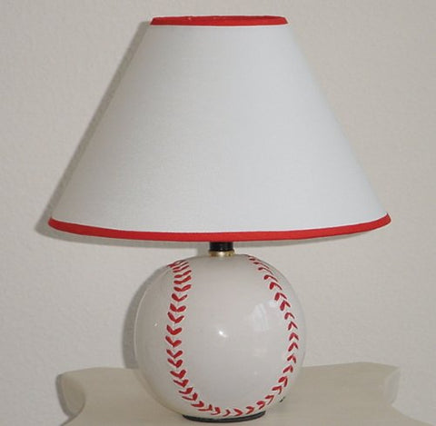 ACME 03871 Set of 8 Ceramic Baseball Table Lamp, 15-Inch