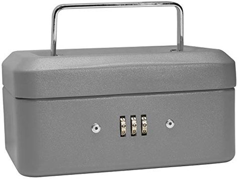 6 CASHBOX W COMBINATION LOCK GREY
