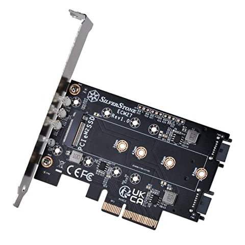 3 port M.2 SSD Adapter Card support NVMex1 SATA M.2x2