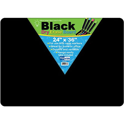Flipside, FLP40088, Black Dry Erase Board, 1 Each